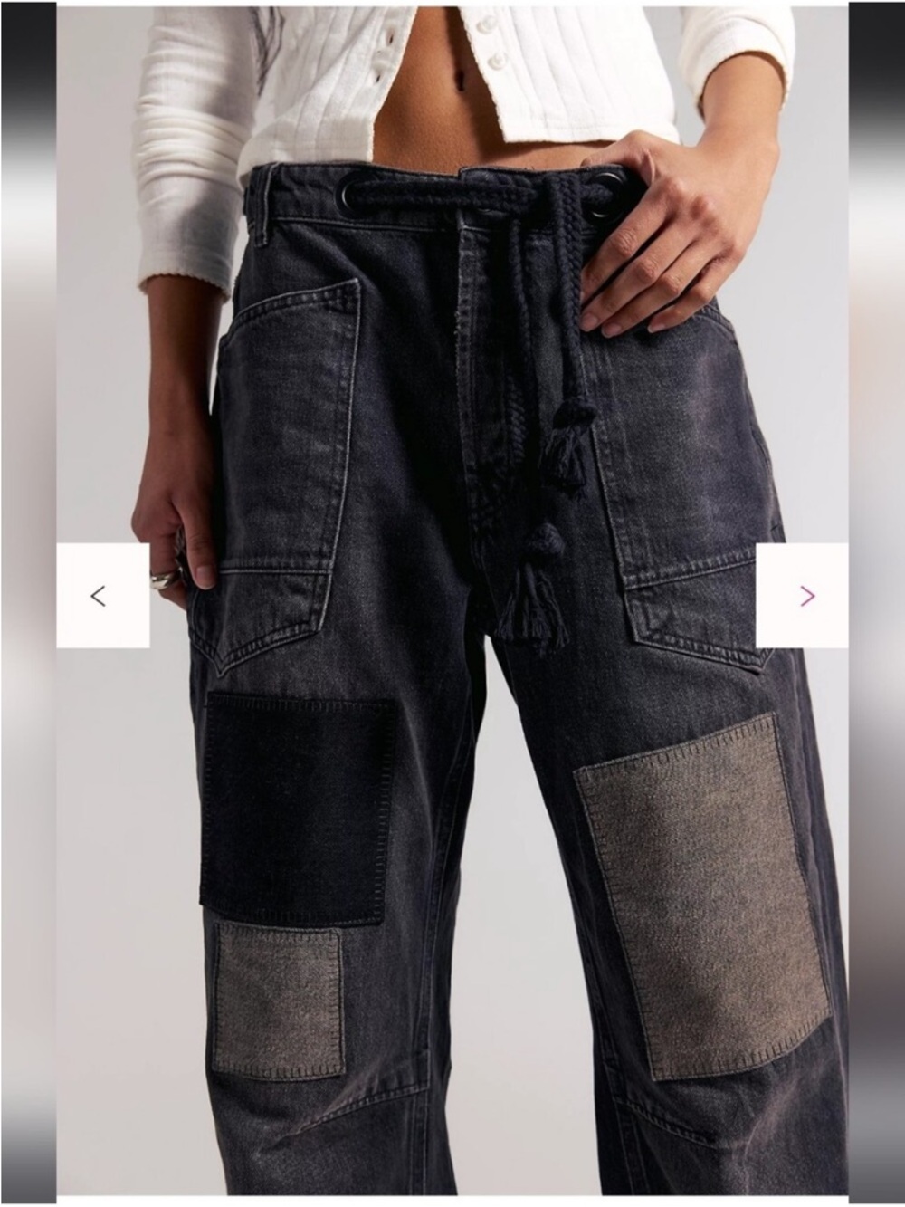 Free People Moxie Pants Black 27 - Picture 2 of 10